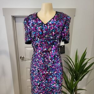 Short multicoloured dress
